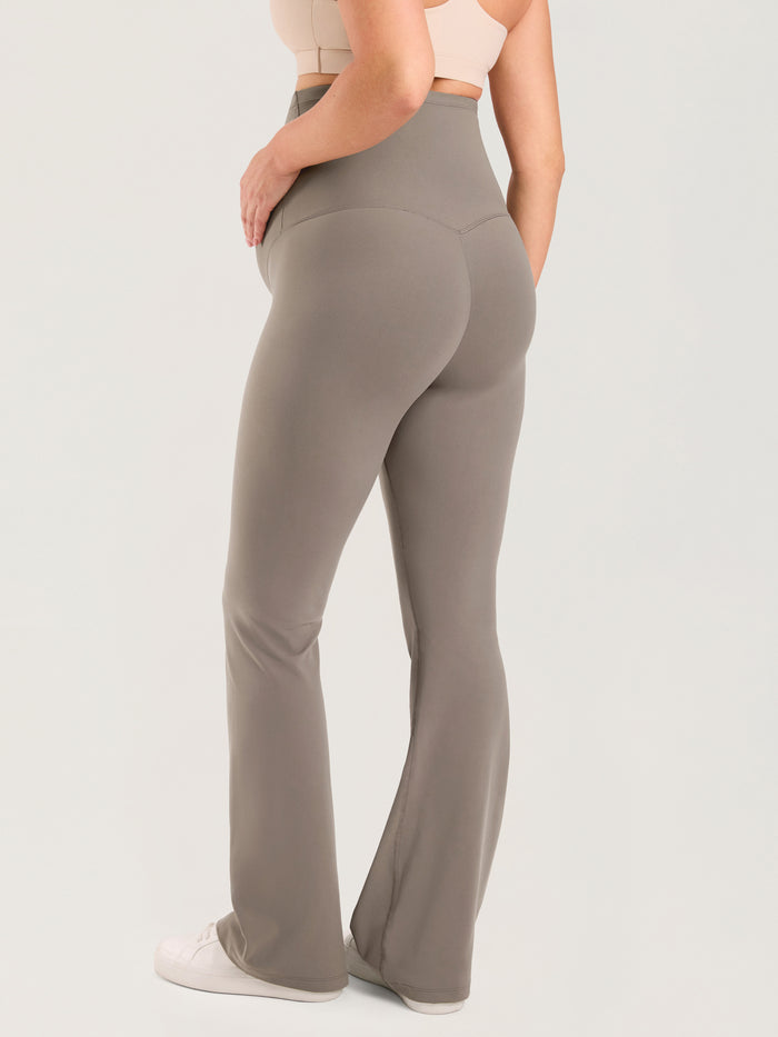 Cotton Foldover Maternity Flare Pants 30.5" Shop Momma Made